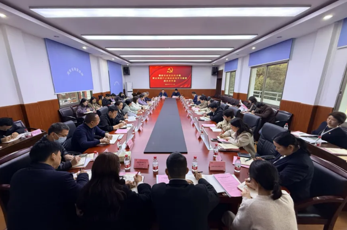 【康医动态】湖南省康复医院召开树立和践行正确政绩观学习教育动员部署会